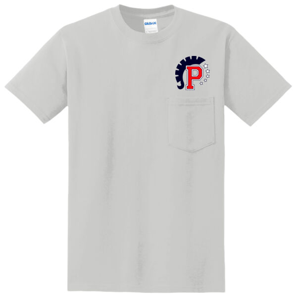 Pembroke Logo - DryBlend ® 50 Cotton/50 Poly Pocket T Shirt Thumbnail